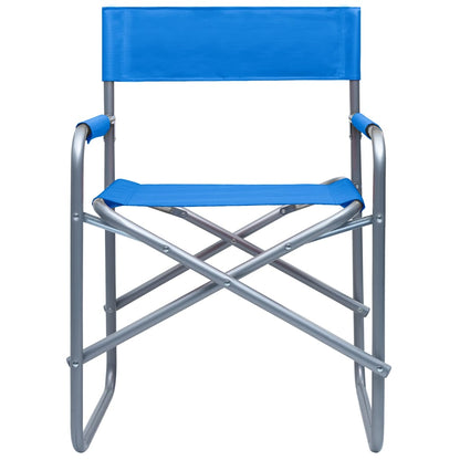 Director's Chair | Set of 2 | Steel blue | Steel, 100% polyester | Medium