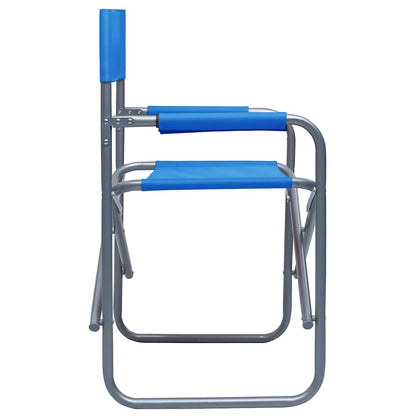 Director's Chair | Set of 2 | Steel blue | Steel, 100% polyester | Medium