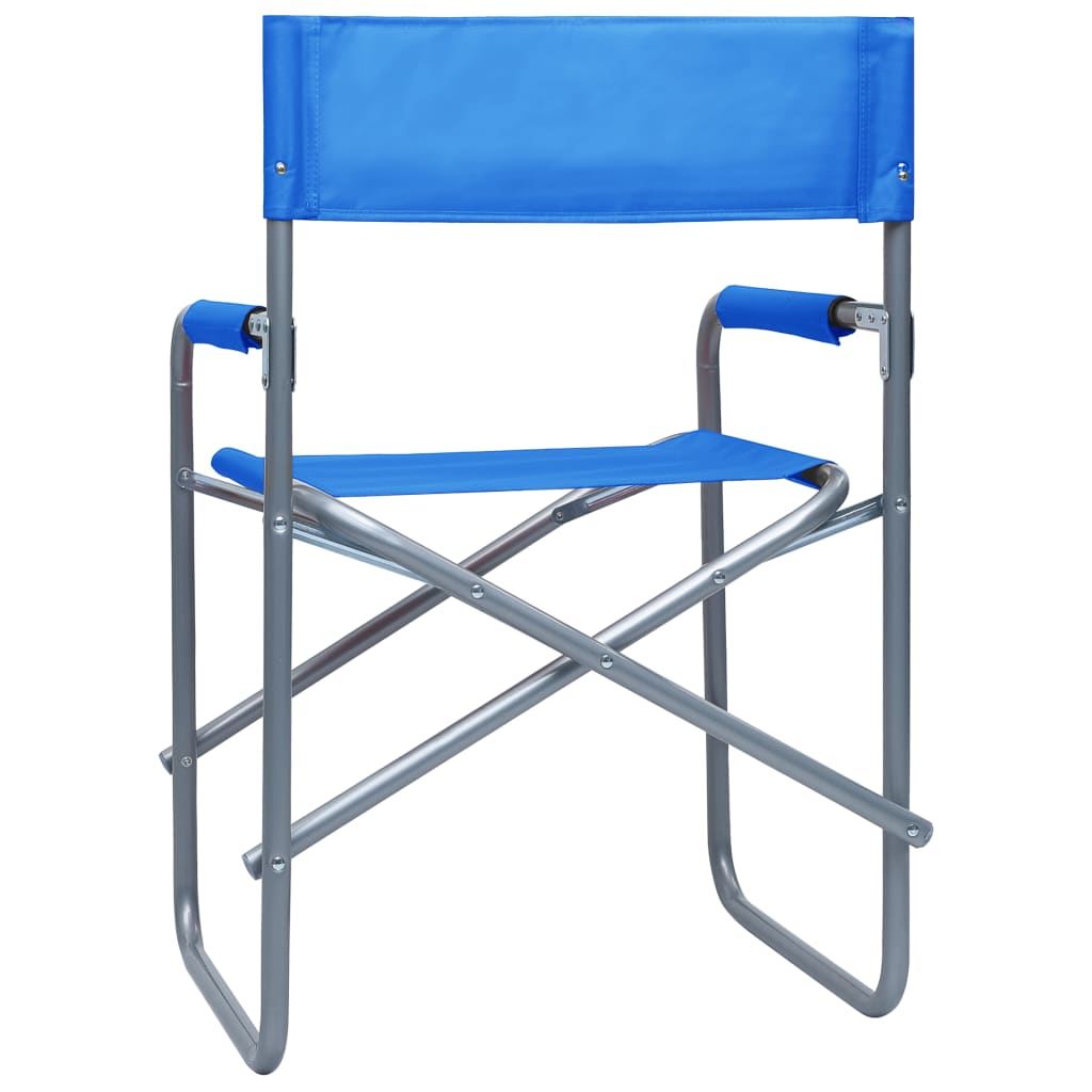 Director's Chair | Set of 2 | Steel blue | Steel, 100% polyester | Medium