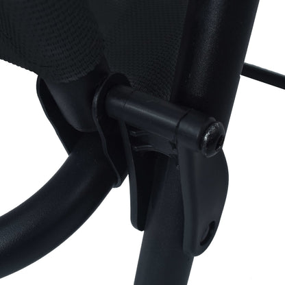 Folding Garden Chairs 2 pcs Texilene Black