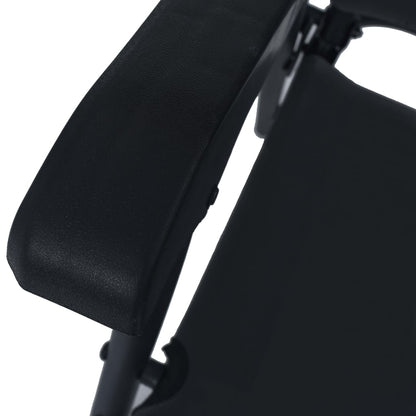 Folding Garden Chairs 2 pcs Texilene Black