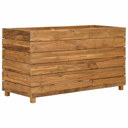 Raised Bed 100x40x55 cm Recycled Teak Wood and Steel