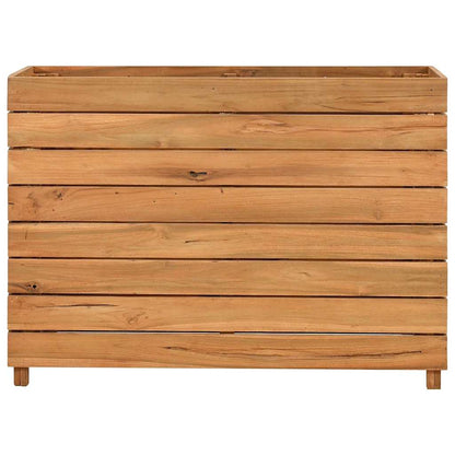 Raised Bed 100x40x72 cm Recycled Teak Wood and Steel