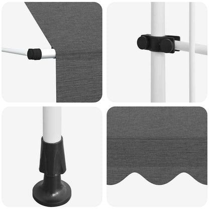 Manual Retractable Awning 100 cm Anthracite
