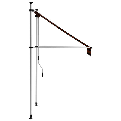 Manual Retractable Awning 100 cm Orange and Brown