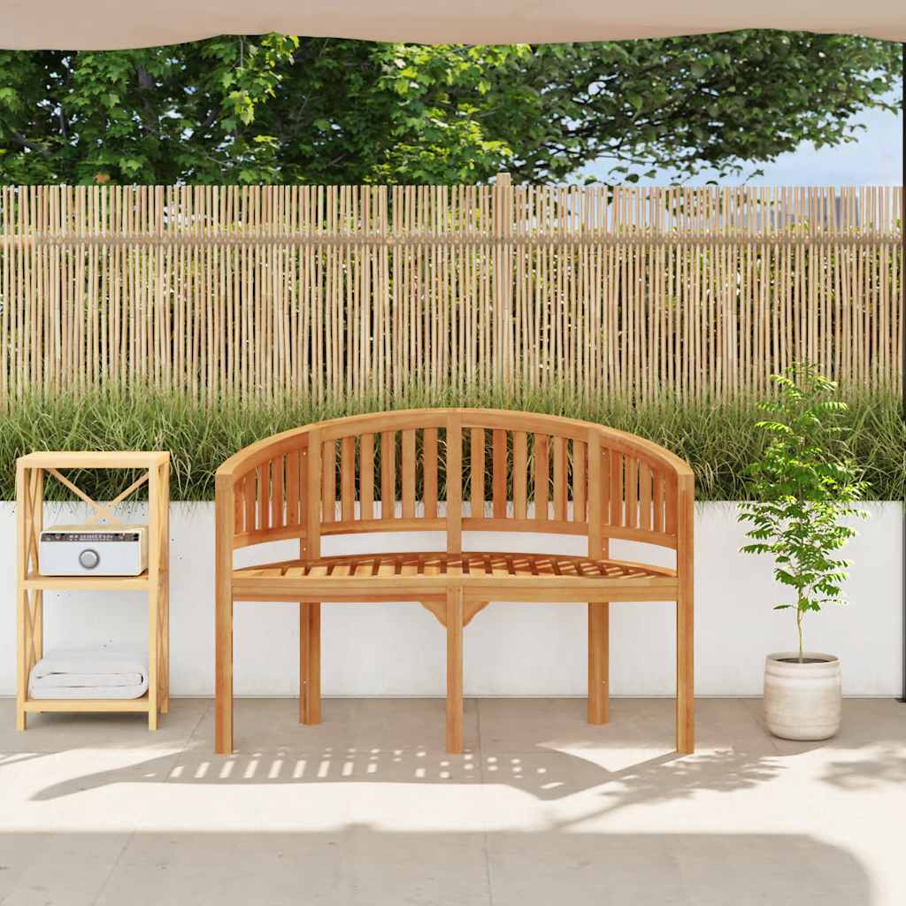 Garden Bench | Natural Teak | Strong Teak Wood | 120 cm long | Durable