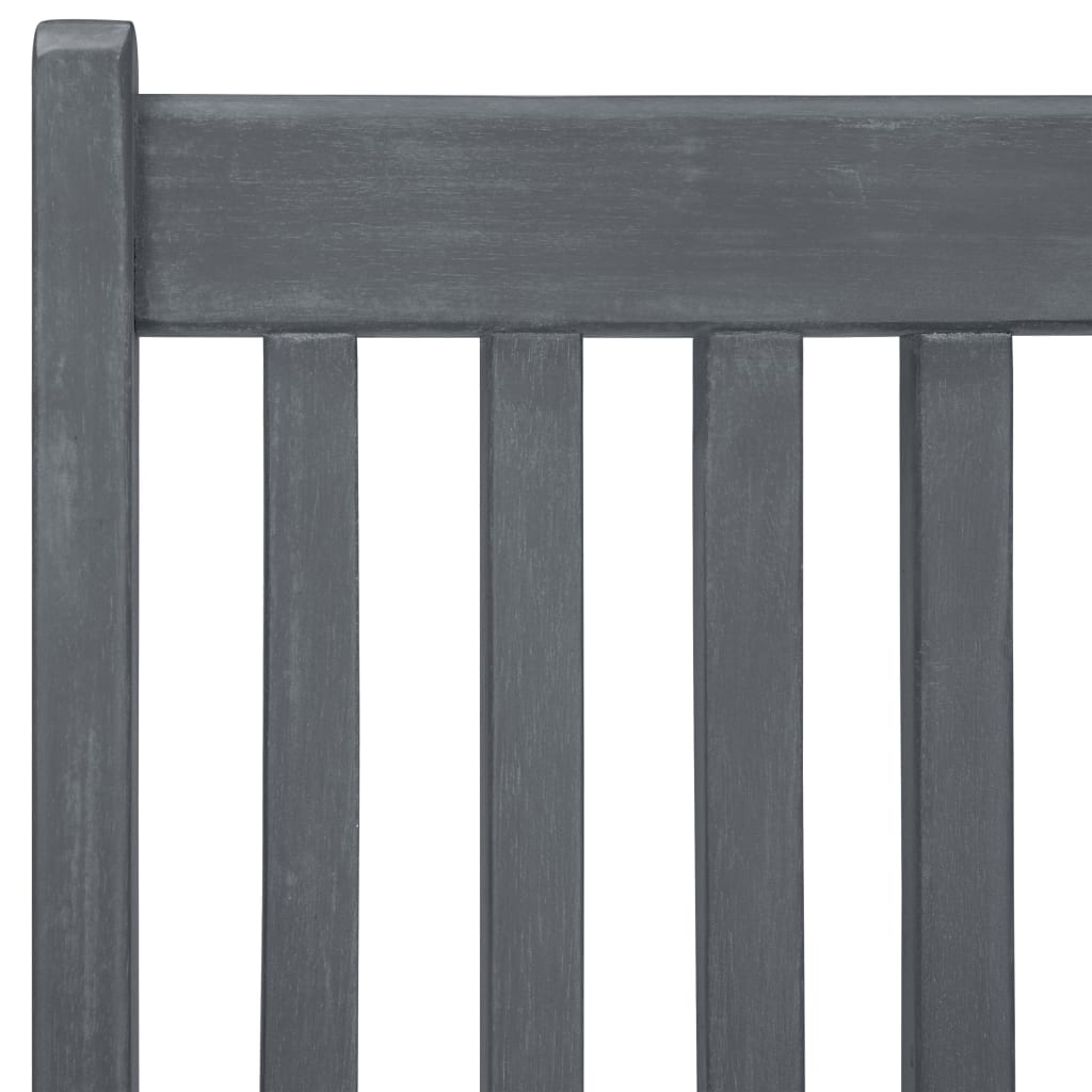 Garden Dining Set | Grey | Solid Acacia Wood | 7 Piece Set | Foldable
