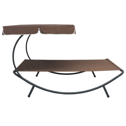 Sun Lounger | Brown | Oxford fabric | Double | Durable | Chaise Lounge