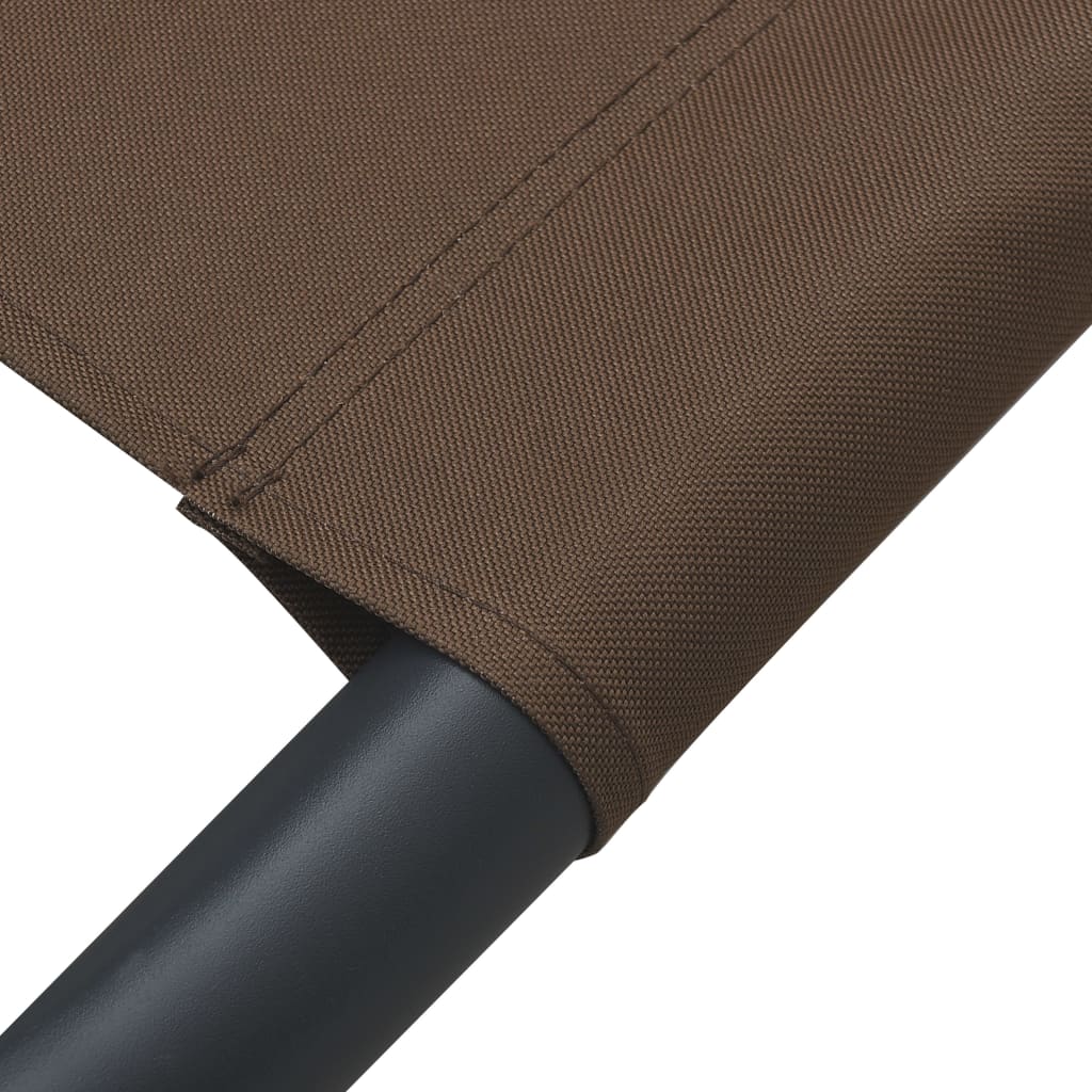 Sun Lounger | Brown | Oxford fabric | Double | Durable | Chaise Lounge