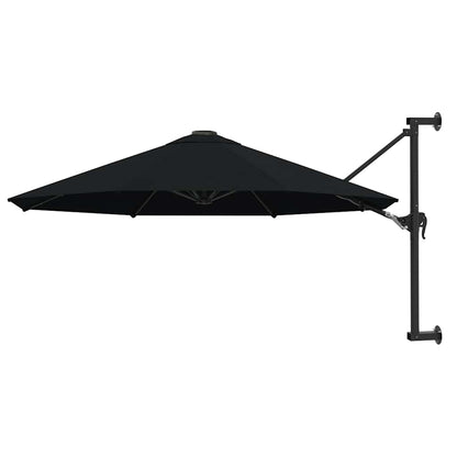 Parasol | Black | Polyester, Metal | Large | Tiltable | Parasol