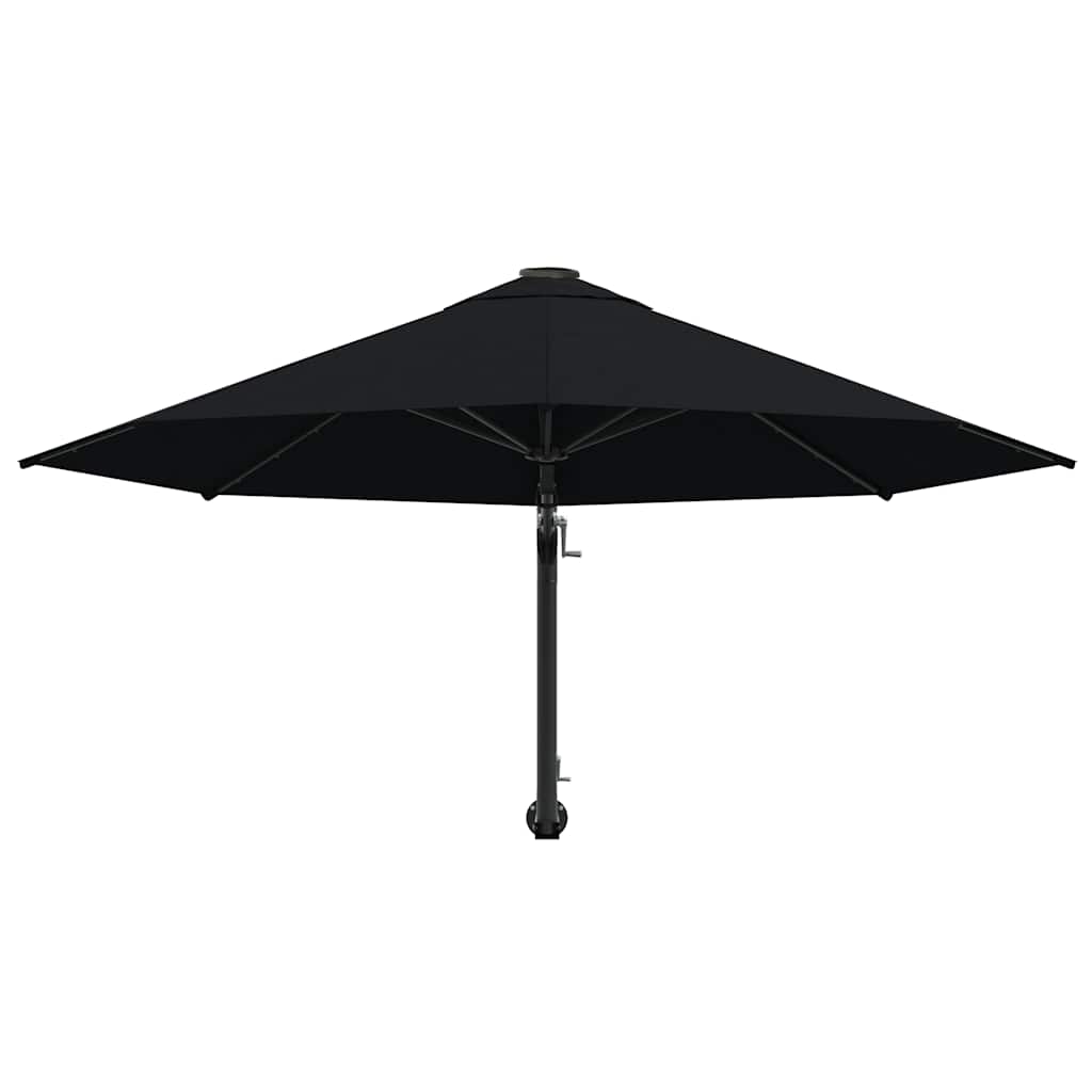 Parasol | Black | Polyester, Metal | Large | Tiltable | Parasol