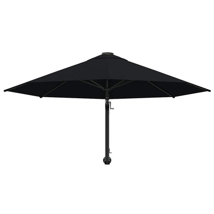 Parasol | Black | Polyester, Metal | Large | Tiltable | Parasol
