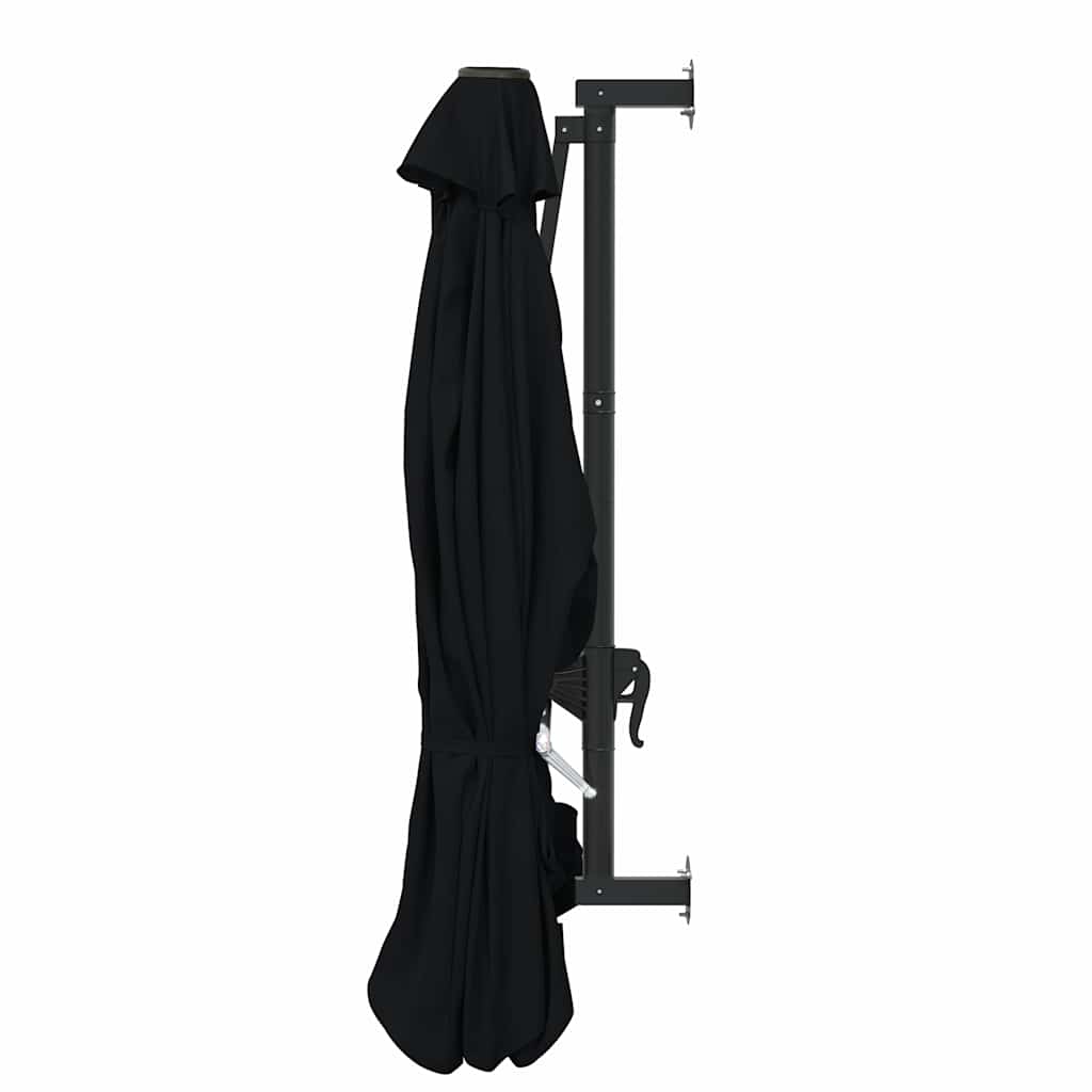 Parasol | Black | Polyester, Metal | Large | Tiltable | Parasol