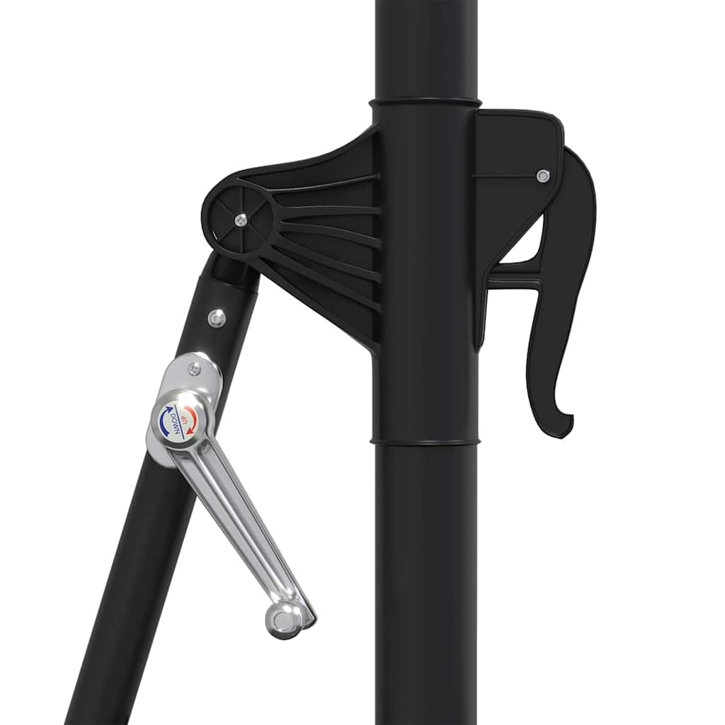 Parasol | Black | Polyester, Metal | Large | Tiltable | Parasol