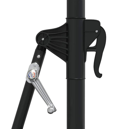 Parasol | Black | Polyester, Metal | Large | Tiltable | Parasol