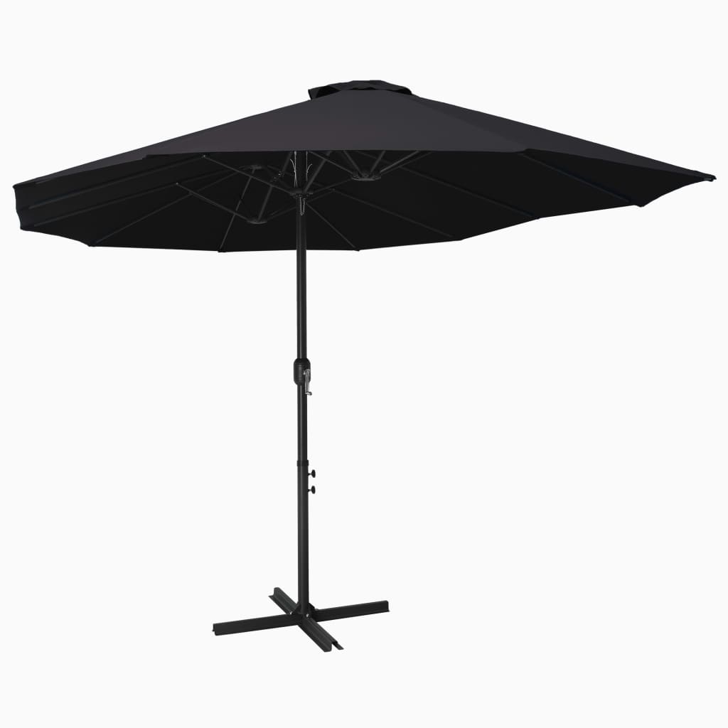 Parasol | Black | Polyester fabric, Aluminium pole and ribs | Extra Large