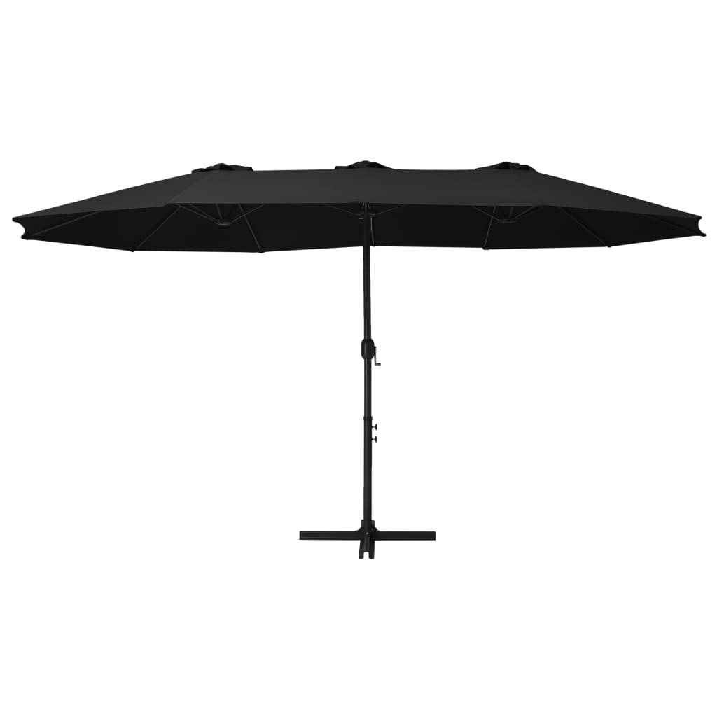 Parasol | Black | Polyester fabric, Aluminium pole and ribs | Extra Large