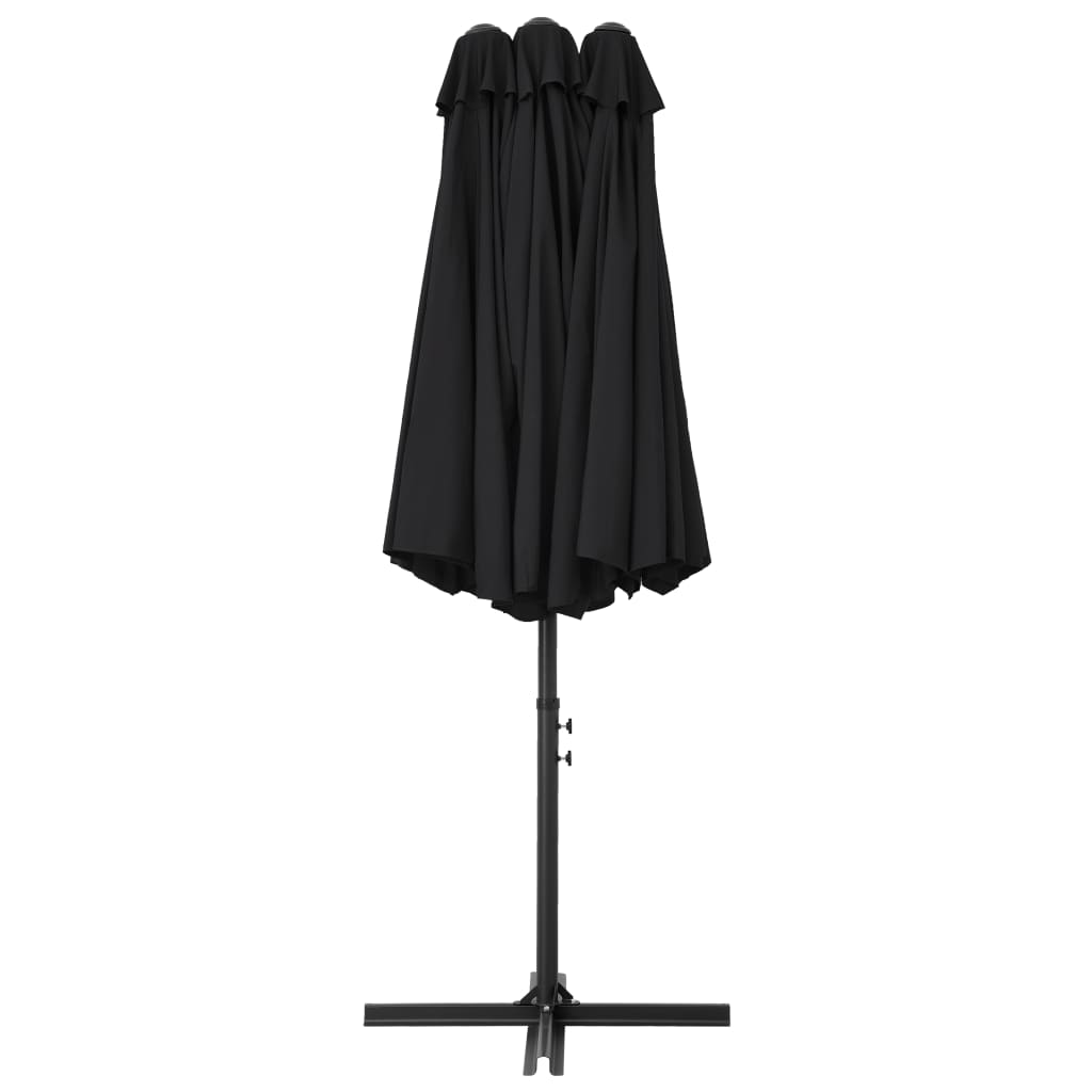 Parasol | Black | Polyester fabric, Aluminium pole and ribs | Extra Large