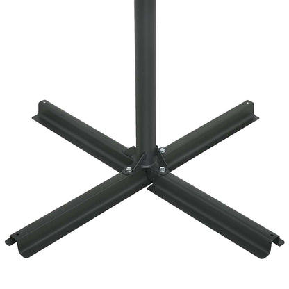 47302 vidaXL Outdoor Parasol with Aluminium Pole 460x270 cm Black