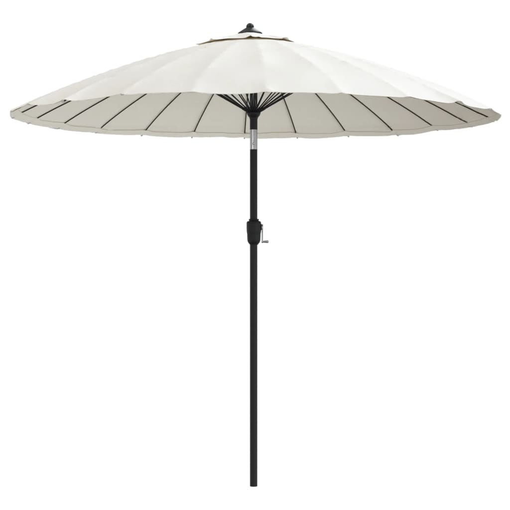 Garden Parasol with Aluminium Pole 270 cm Sand White
