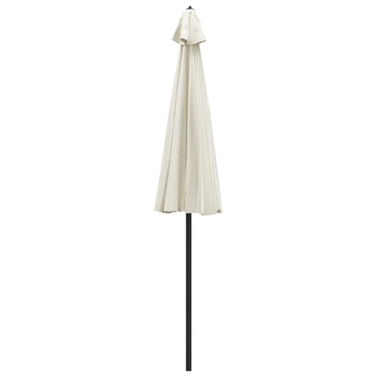 Garden Parasol with Aluminium Pole 270 cm Sand White