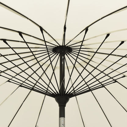 Garden Parasol with Aluminium Pole 270 cm Sand White