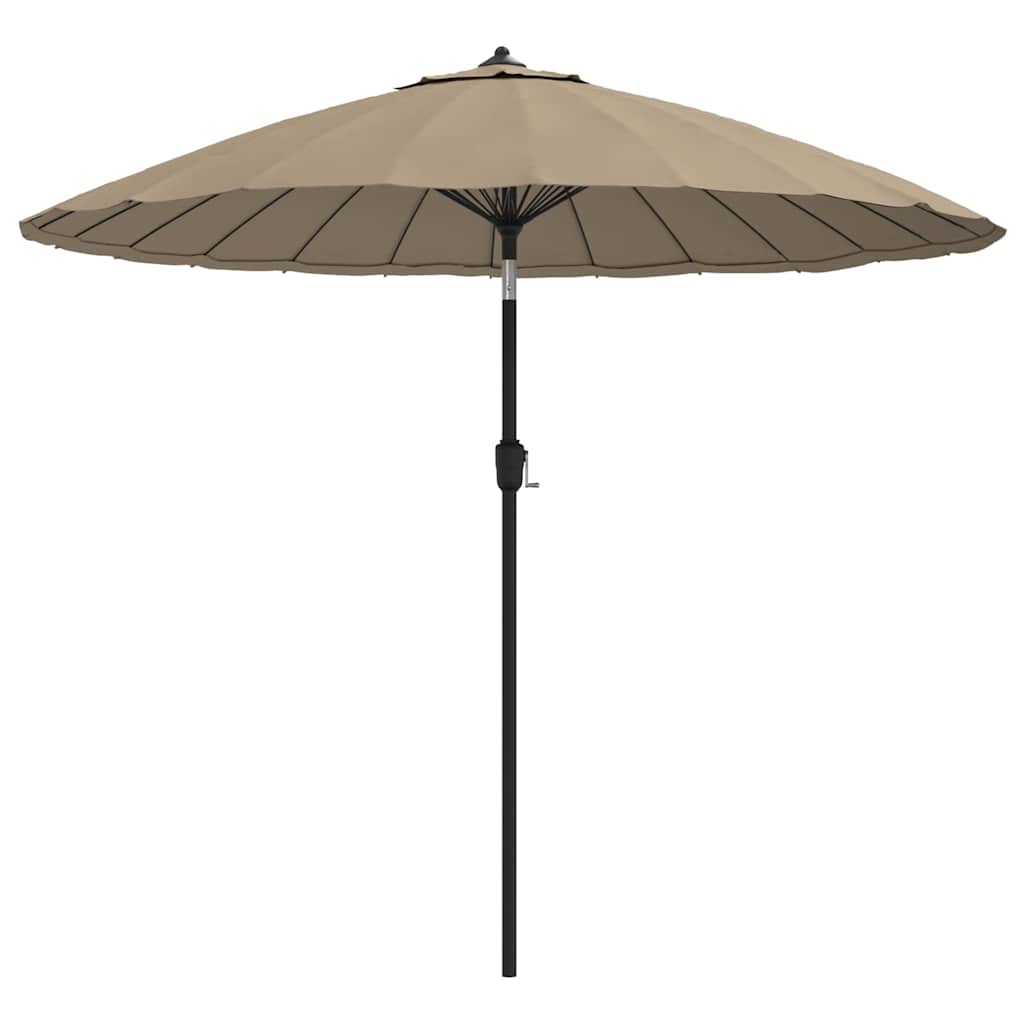 Garden Parasol with Aluminium Pole 250 cm Taupe