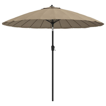 Garden Parasol with Aluminium Pole 250 cm Taupe