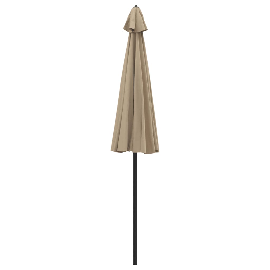 Garden Parasol with Aluminium Pole 270 cm Taupe
