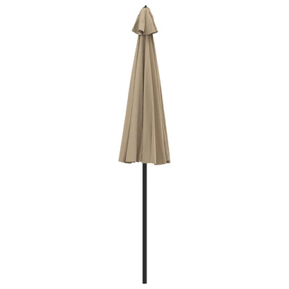Garden Parasol with Aluminium Pole 270 cm Taupe