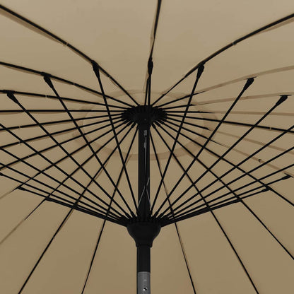 Garden Parasol with Aluminium Pole 250 cm Taupe