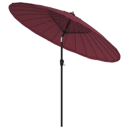 Garden Parasol with Aluminium Pole 270 cm Bordeaux Red