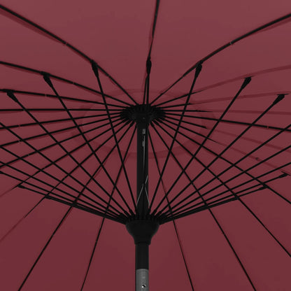 Garden Parasol with Aluminium Pole 270 cm Bordeaux Red
