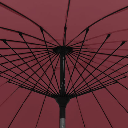 Garden Parasol with Aluminium Pole 250 cm Bordeaux Red