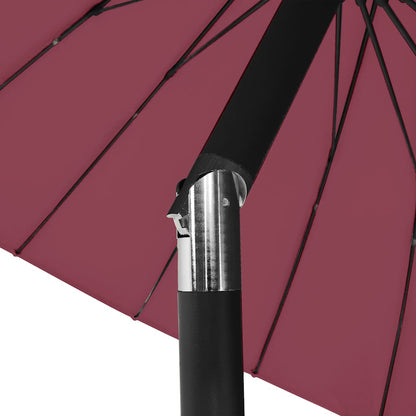 Garden Parasol with Aluminium Pole 250 cm Bordeaux Red