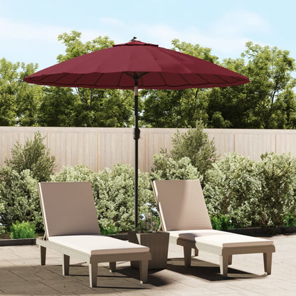 Garden Parasol with Aluminium Pole 270 cm Bordeaux Red