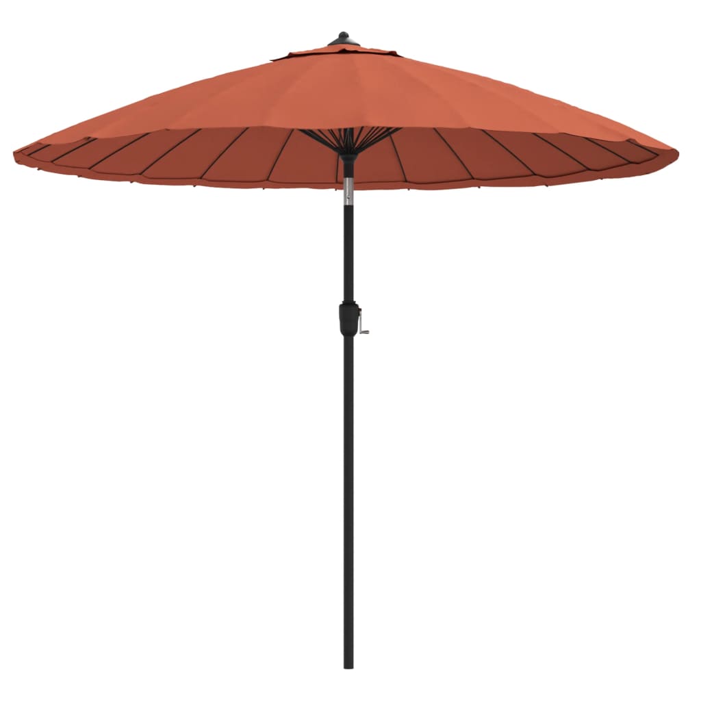Garden Parasol with Aluminium Pole 270 cm Terracotta
