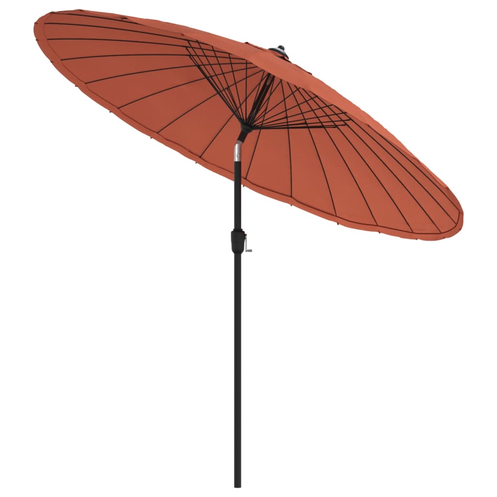 Garden Parasol with Aluminium Pole 270 cm Terracotta