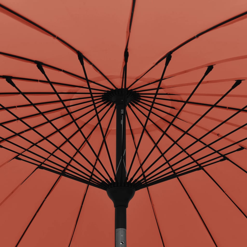 Garden Parasol with Aluminium Pole 270 cm Terracotta
