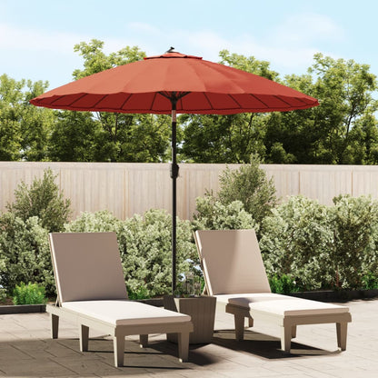 Garden Parasol with Aluminium Pole 270 cm Terracotta