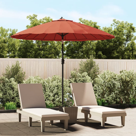 Garden Parasol with Aluminium Pole 270 cm Terracotta