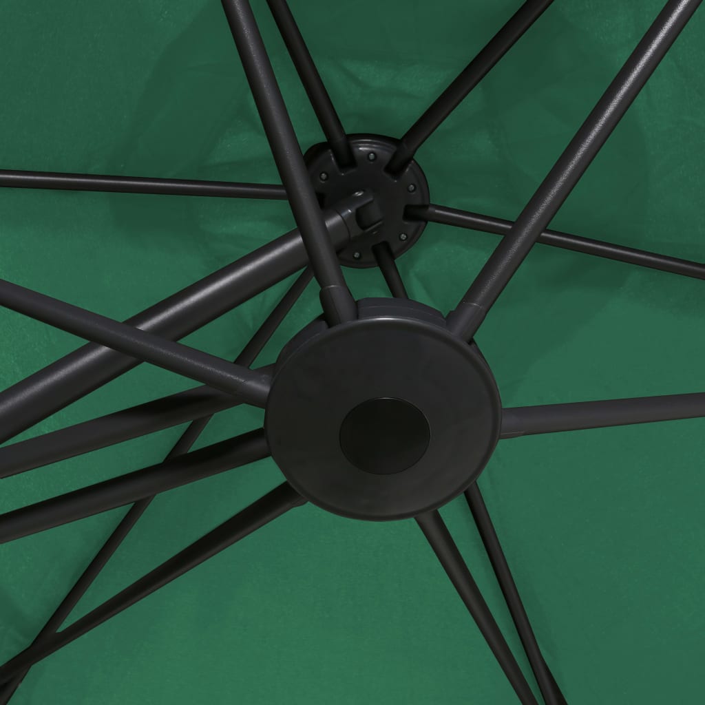 Garden Parasol with Steel Pole 300 cm Green