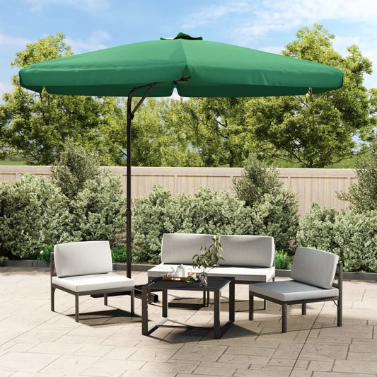 Garden Parasol with Steel Pole 300 cm Green