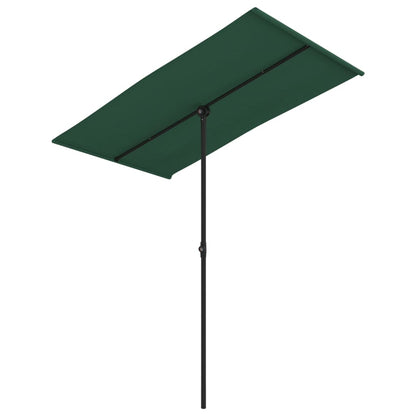 Garden Parasol | Green | Aluminium | Medium | Rotatable | Garden Parasol