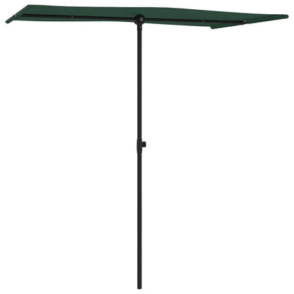 Garden Parasol | Green | Aluminium | Medium | Rotatable | Garden Parasol