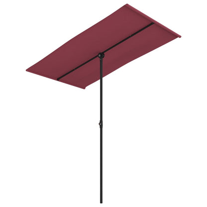 Garden Parasol | Bordeaux Red | Polyester, Aluminium | Medium