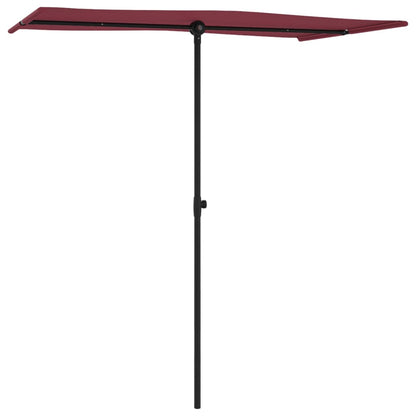 Garden Parasol | Bordeaux Red | Polyester, Aluminium | Medium