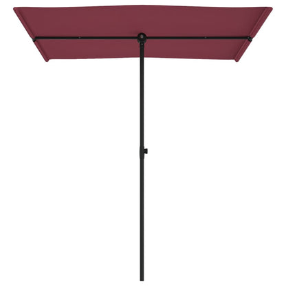 Garden Parasol | Bordeaux Red | Polyester, Aluminium | Medium