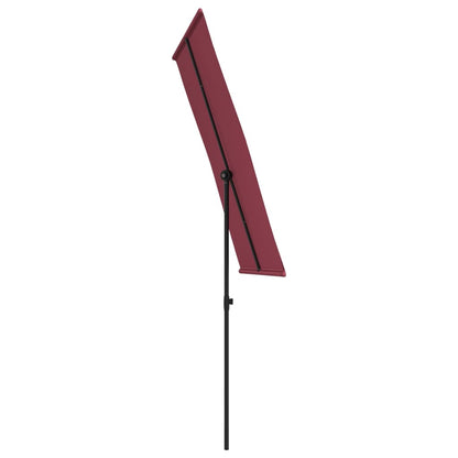 Garden Parasol | Bordeaux Red | Polyester, Aluminium | Medium