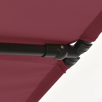 Garden Parasol | Bordeaux Red | Polyester, Aluminium | Medium